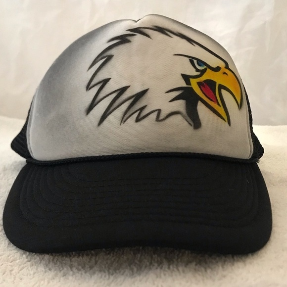 Cobra Eagle Youth Adjustable Black Mesh SnapBack Trucker Cap - Picture 2 of 13
